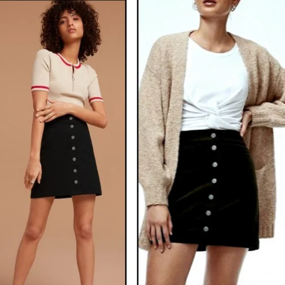 Cord hot sale skirt xs